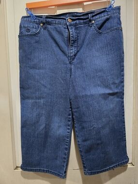 Amanda Skimmer Mid-Rise Dark Blue Denim Jeans